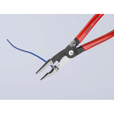 Knipex 13 91 200 Pliers, 200 mm Overall, Straight Tip