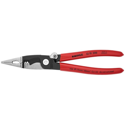 Knipex 13 91 200 Pliers, 200 mm Overall, Straight Tip