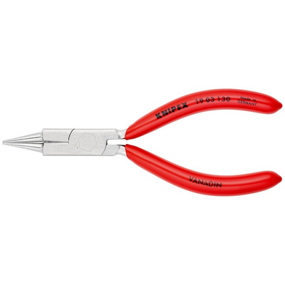 Knipex 19 03 130 Round Nose Pliers, 130 mm Overall, Straight Tip, 32mm Jaw