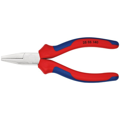 Knipex 20 05 140 Nose pliers, 140 mm Overall, Flat, Straight Tip, 28mm Jaw