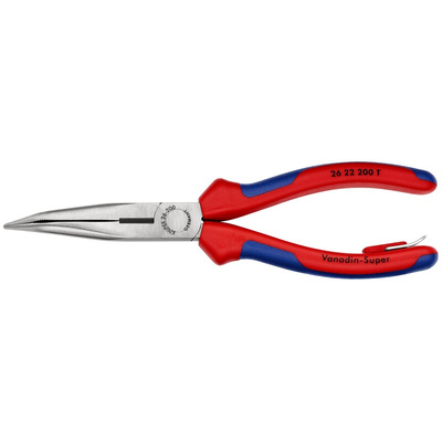 Knipex Nose pliers, 200 mm Overall, Angled Tip, 73mm Jaw