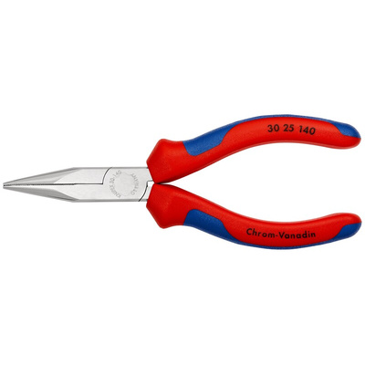 Knipex Long Nose Pliers, 145 mm Overall, Straight Tip, 42mm Jaw