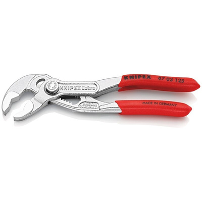 Knipex Cobra® Hightech Water Pump Pliers, 125 mm Overall, Angled Tip