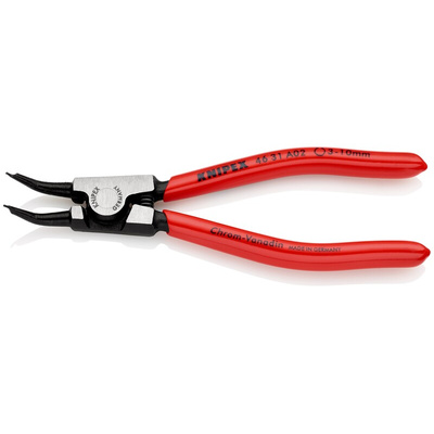 Knipex 46 31 A02 Circlip Pliers, 130 mm Overall, Bent Tip