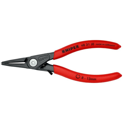 Knipex 48 31 J0 Circlip Pliers, 140 mm Overall, Straight Tip
