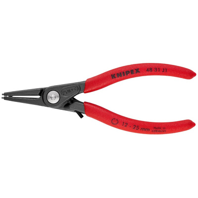 Knipex 48 31 J1 Circlip Pliers, 140 mm Overall, Straight Tip