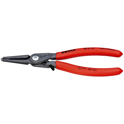 Knipex Circlip Pliers, 180 mm Overall, Straight Tip