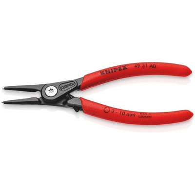 Knipex Circlip Pliers, 140 mm Overall, Straight Tip