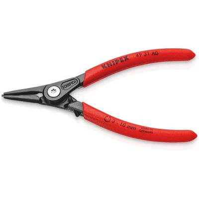 Knipex Circlip Pliers, 140 mm Overall, Straight Tip