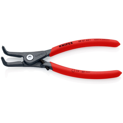 Knipex Circlip Pliers, 165 mm Overall, Angled Tip
