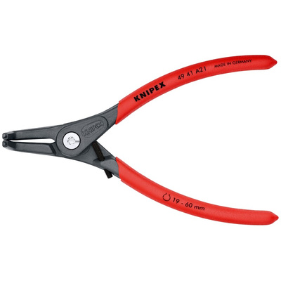 Knipex Circlip Pliers, 165 mm Overall, Angled Tip