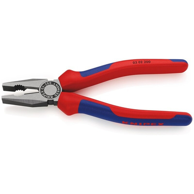 Knipex Combination Pliers, 205 mm Overall, Straight Tip