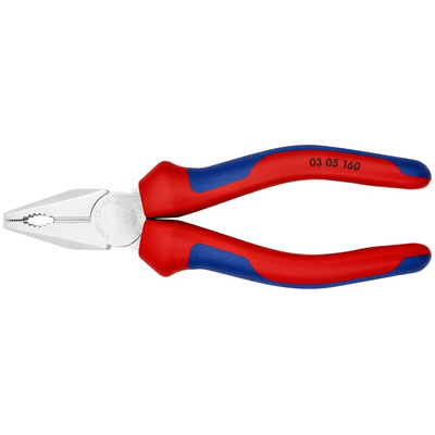 Knipex Combination Pliers, 170 mm Overall, Straight Tip