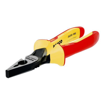 Bahco 2628S-160 Combination Plier, 160 mm Overall, Straight Tip, VDE/1000V, 32mm Jaw