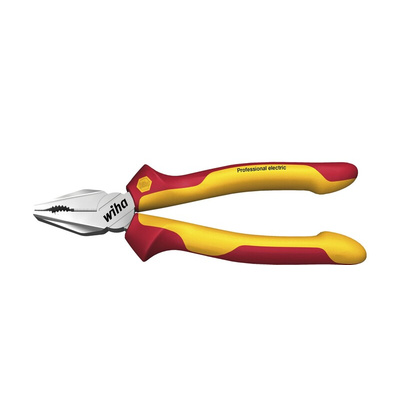 Pliers, 180 mm Overall, Straight Tip, VDE/1000V
