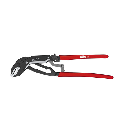 Wiha Tools 39091 Water Pump Pliers, 160 mm Overall, Bent Tip
