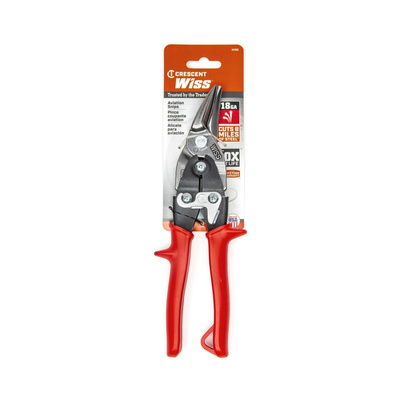 Wiss 250 mm Left, Straight Tin Snip for Low Carbon Steel