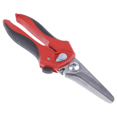 RS PRO 205 mm Straight Tin Snips for 2.5mm Soft Wire, Cardboard, Cord, Dowel Rods, Rope, Wire, Wood Sticks