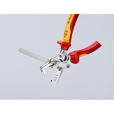 Knipex 13 66 180 T Series Cable cutters and wire strippers, 0.1 mm² Min, 10 mm² Max, 180 mm Overall