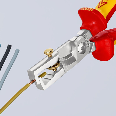 Knipex 13 66 180 T Series Cable cutters and wire strippers, 0.1 mm² Min, 10 mm² Max, 180 mm Overall