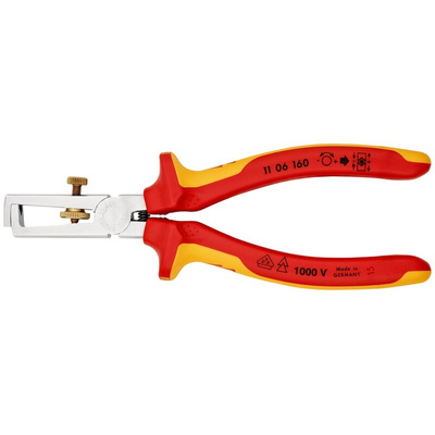 Knipex 11 06 160 Series Wire Stripper, 0 mm² Min, 10 mm² Max, 160 mm Overall