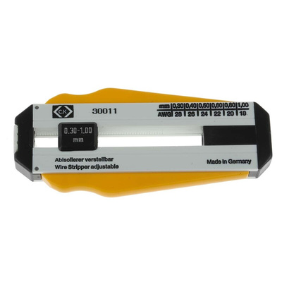 CK Wire Stripper, 0.3mm Min, 1.0mm Max, 98 mm Overall