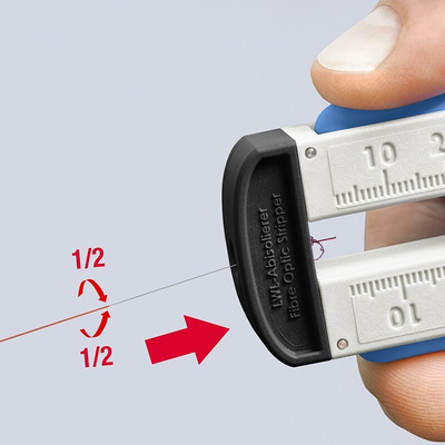 Knipex 12 Series Wire Stripper, 5mm Min, 45mm Max, 190 mm Overall