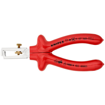 Knipex 11 07 160 Series Universal stripping pliers, 0.1 mm² Min, 10 mm² Max, 160 mm Overall