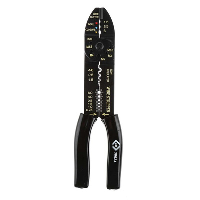 CK Wire Stripper, 0.75mm Min, 6mm Max, 250 mm Overall