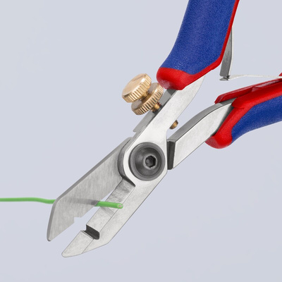 Knipex 11 82 130 Series Stripping scissors for electronics, 0,03 mm² Min, 1 mm² Max, 130 mm Overall