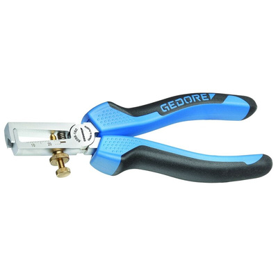 Gedore 8098-160 JC Series Wire Stripper, 0.8mm Min, 6.0mm Max, 160 mm Overall
