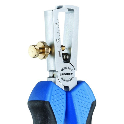 Gedore 8098-160 JC Series Wire Stripper, 0.8mm Min, 6.0mm Max, 160 mm Overall