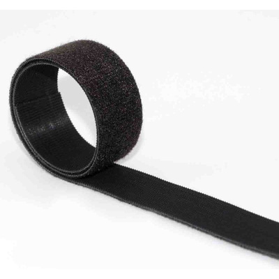 Velcro Black Hook & Loop Tape, 20mm x 10m