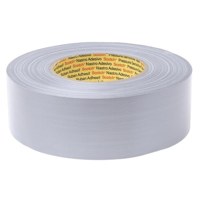 3M 389 Silver Fabric Floor Tape, 50mm x 50m