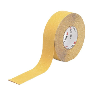 3M Black, Yellow PVC 20m Hazard Tape, 50mm x
