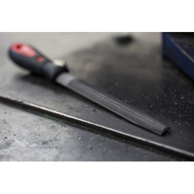 RS PRO 150mm, Second Cut, Half Round Engineers File With Soft-Grip Handle