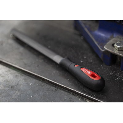 RS PRO 150mm, Second Cut, Half Round Engineers File With Soft-Grip Handle