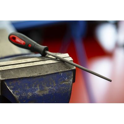 RS PRO 150mm, Second Cut, Round Engineers File With Soft-Grip Handle