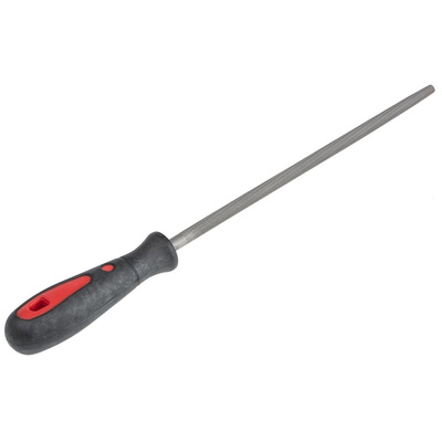 RS PRO 200mm, Second Cut, Round Engineers File With Soft-Grip Handle