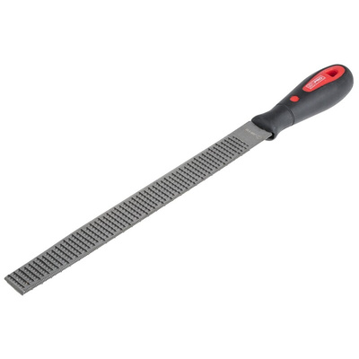 RS PRO 250mm, Bastard, Rasp Cut, Half Round Engineers File With Soft-Grip Handle
