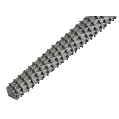 RS PRO 250mm, Bastard, Rasp Cut, Round Engineers File With Soft-Grip Handle