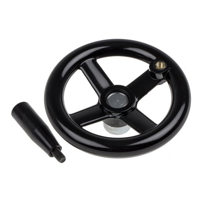 RS PRO Black Phenoplast, Vegetal Fibre Reinforced Hand Wheel, 140mm