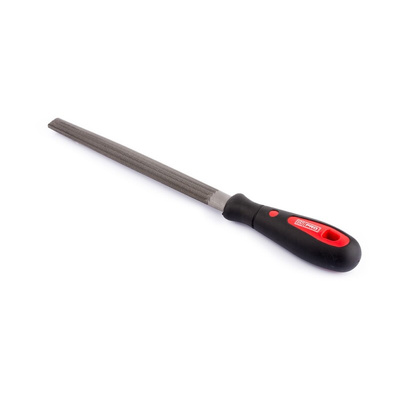 RS PRO 200mm, Bastard, Half Round Engineers File With Soft-Grip Handle