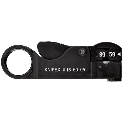 Knipex 16 60 05 SB Series Coaxial cable stripping tool, 5mm Min, 6.2mm Max, 105 mm Overall
