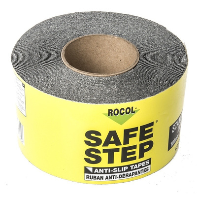 Rocol SAFE STEP® Black PVC 18.25m Hazard Tape, 100mm x