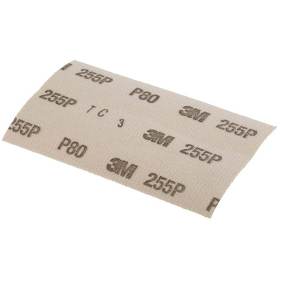 3M Hookit P80 Grit Medium Sanding Sheet, 127mm x 70mm