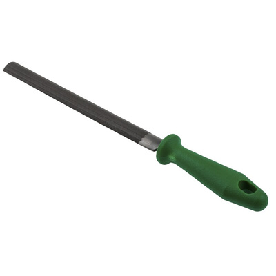 Crescent 200mm, Second Cut, Half Round Engineers File With Soft-Grip Handle