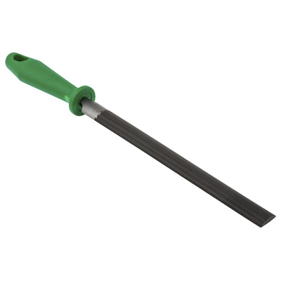 Crescent 200mm, Second Cut, Half Round Engineers File With Soft-Grip Handle