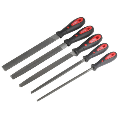 RS PRO 200mm, Bastard Engineers File Set With Soft-Grip Handle
