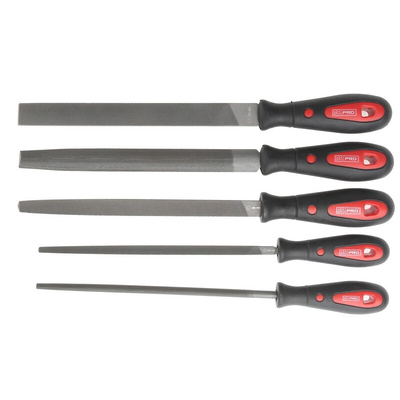 RS PRO 200mm, Bastard Engineers File Set With Soft-Grip Handle